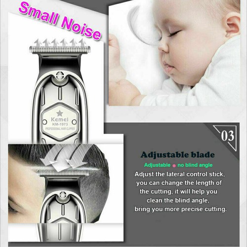 Kemei 1949 Metal Pro Cordless Trimmer Wireless Portable Hair Clipper - Picture 8 of 23