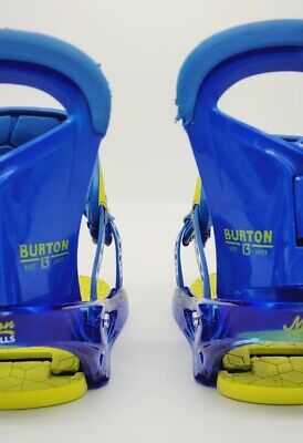 Burton Mission Smalls Re-Flex Youth Blue Snowboard Bindings Burton Mission Smalls Re-Flex Youth Blue Snowboard Bindings