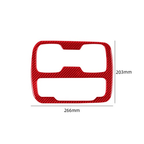 Cubierta de cuadro de cambio de marchas para Chevrolet Colorado/GMC Canyon 2015-22 rojo carbono - Imagen 6 de 12