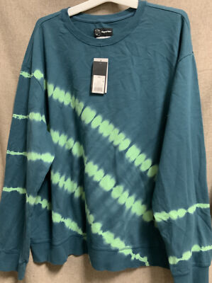   ORIGINAL USE Men's Tie-Dye Regular Fit Crewneck Pullover Sweatshirt XXL,