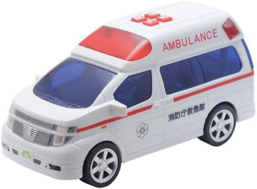 toyco MiniSound Elgrand Ambulance Battery Powered Plastic Action