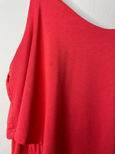 Women's Coral Maxi Sleeveless Dress - Small - Picture 5 of 5