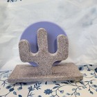 Southwestern Dupont Corian Cactus Moon Napkin Holder  Purple Moon 3 Arm Cactus