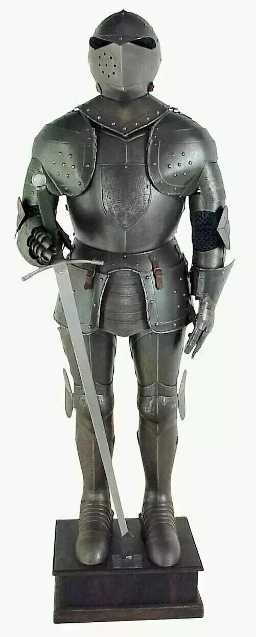 Combat Medieval Full Body Armor Gothic  Knight Wearable Crusader Suit Of Armor-image