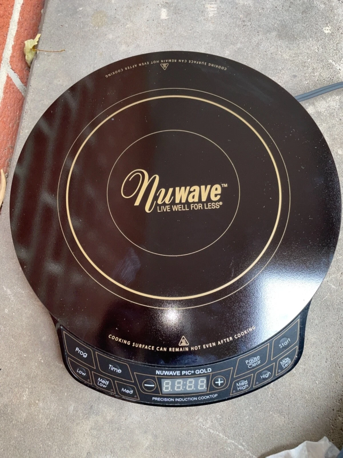 NuWave Pic Gold 30201 Portable Cooktop Induction Burner Precise Temperature