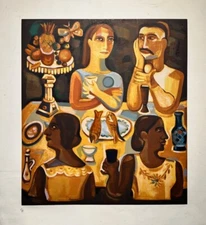 RENE PORTOCARRERO. Engraving. Serigraphy / cardboard. Contemporary art.