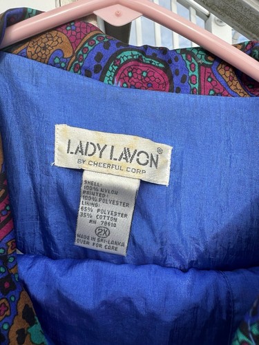 Lady Lavon Vintage Cheerful Corp Women's Sz 2XL Southwest Retro Geo Track Suit - Picture 3 of 8