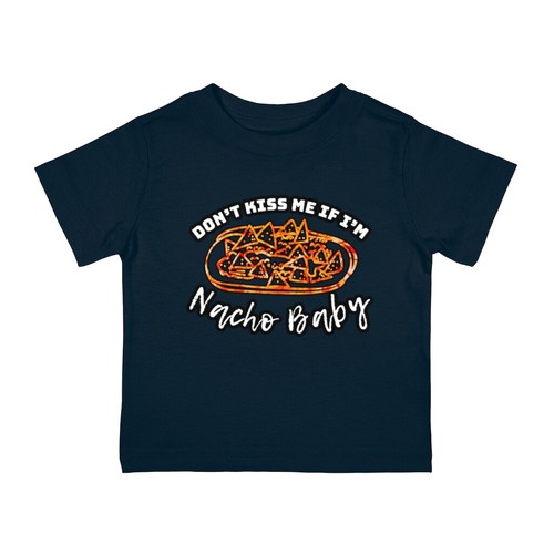 Dont Kiss me if Im not your Baby Infant Cotton Jersey Tee- Infant Tshirt - Picture 23 of 37