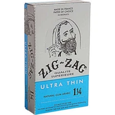 24 Pack Zig Zag Ultra Thin 1 1/4 Cigarette Rolling Paper Full Box