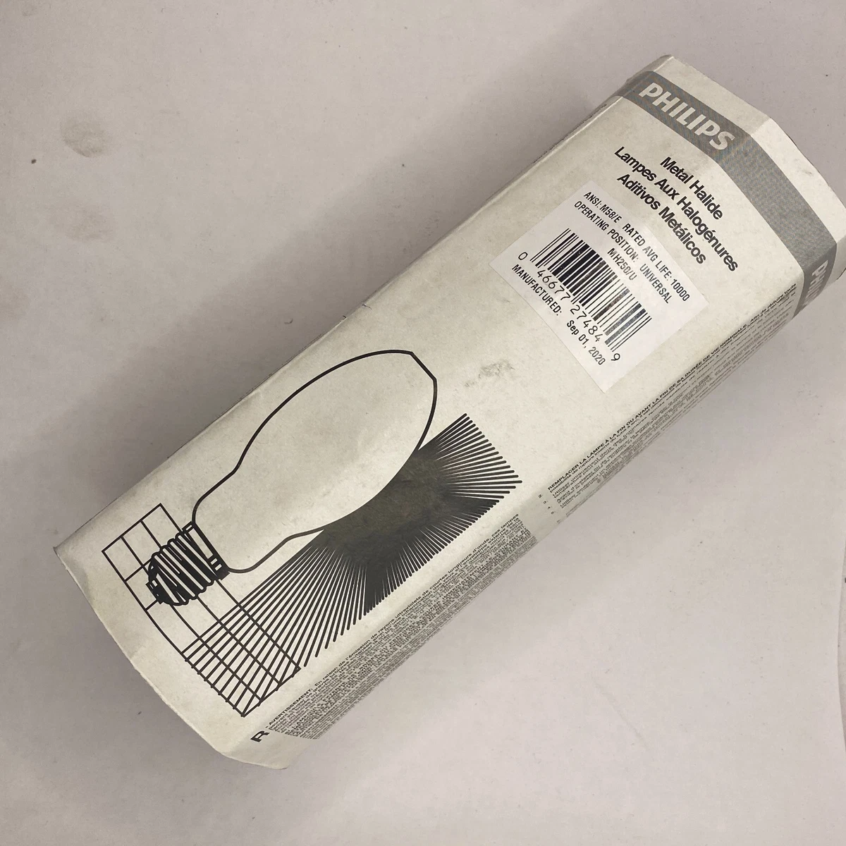 Philips MH250 U 250 Watt Metal Halide Lamp Light Bulb M58 E 21250