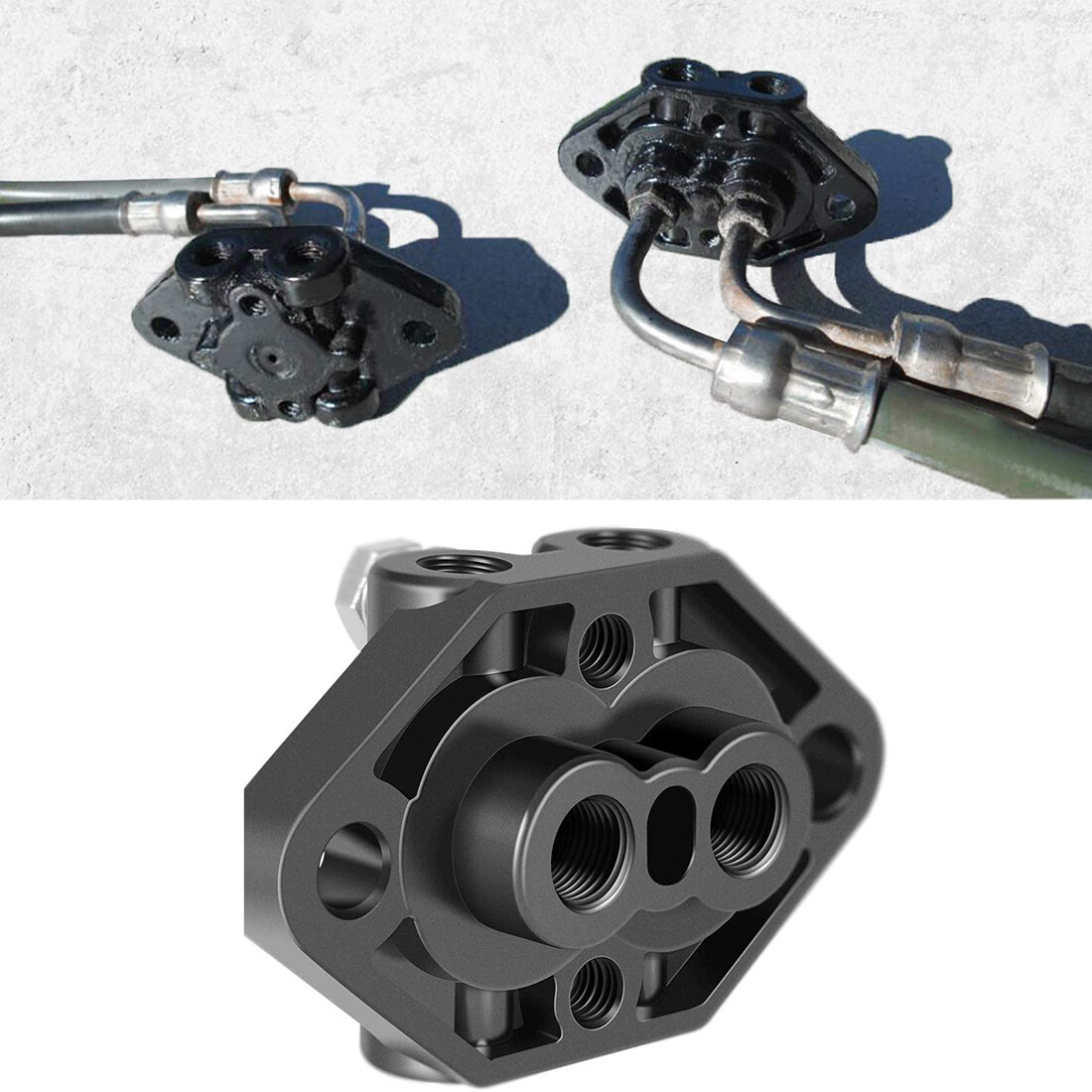 For MerCruiser Alpha Bravo Trim Cylinder Connector Hydraulic Line