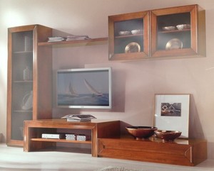 Parete attrezzata classica arte povera porta tv plasma lcd soggiorno ... Parete soggiorno classica