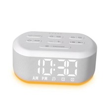 Noise Alarm Clock Sound Machine for Bedroom Small Brown Noise Machine White