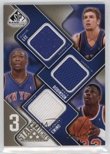 2009 SP Game Used 3 Star Swatches Level 1 /125 David Lee Nate Robinson HOF 1s4i