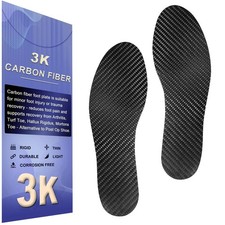Carbon Fiber Insole, 1 Pair Rigid Shoe Insert for Men  Women Recovery of Art...