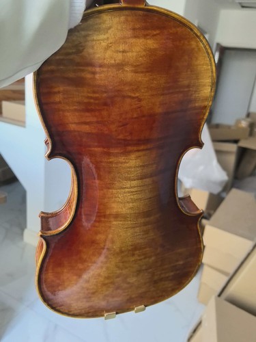 Aged Wood Ready To Play  4/4 handmade violin with case&bow (DDP to USA) - Picture 1 of 11