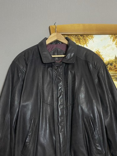 Vintage Dark Brown Leather Jacket Acne Style Hype Size L - Picture 6 of 20