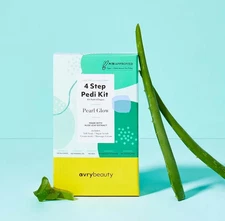 AVRY BEAUTY 4 Step Spa Pedicure Kit + FREE Nail Care Kit - PEARL GLOW-2 SETS