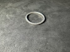 1.40g Vintage Sterling Silver 925 Etched Pattern Band Ring Stackable M Size 7.5