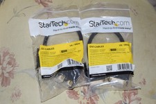 2 New StarTech DVISPL1DD 1 ft. DVI-D to 2 x DVI-D Digital Video Splitters Cable