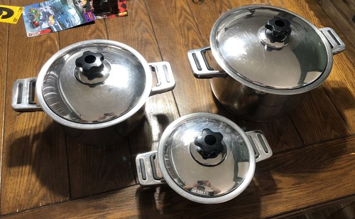 3 Berghoff Solingen 18/10 Stainless Steel Pots & Pans