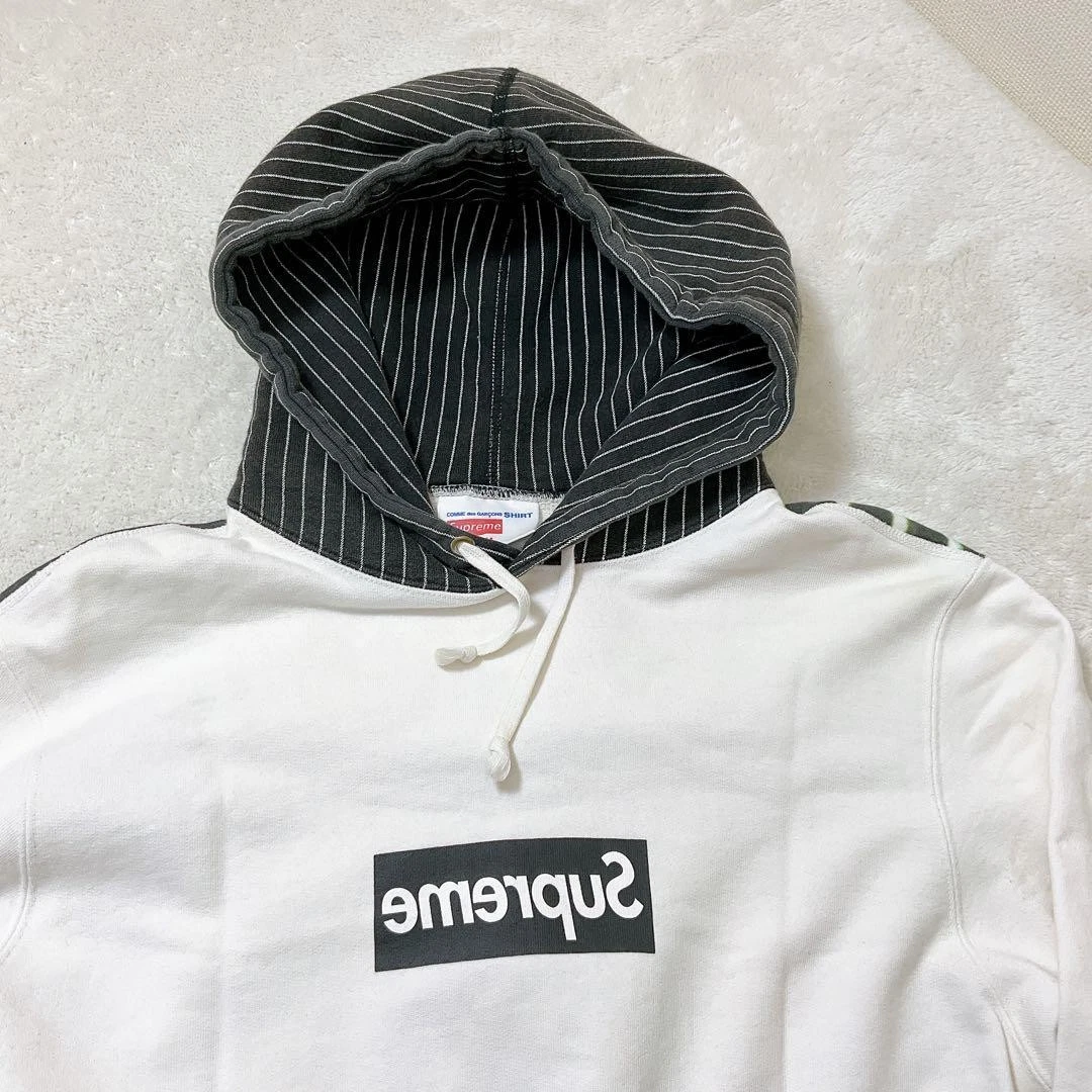Sweat à capuche homme Supreme M Comme Des Garçons emblématique streetwear rare occasion limitée