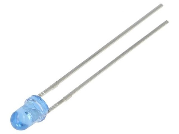 2X OSB53133A-VV Led Blau 3 Mm 1560Mcd 30° Front: GewöLbt 3-15VDC Anz. Ausg: 2 Op-image