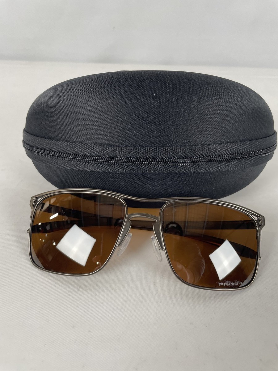 Excellent Oakley Holbrook Ti Men's Sunglasses, Satin Pewter Frame