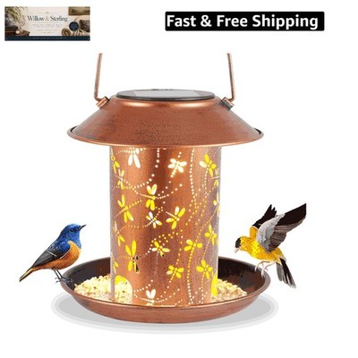 Bird Feeders for Outdoors Dragonfly Solar Lanterns Outdoor Waterproof Garden ...