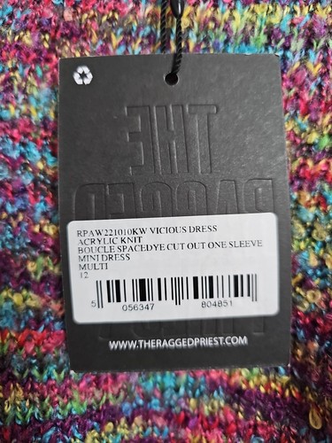 The Ragged Priest Dress Vicious Cut Out Knitted Chain Detail Size 12 - Picture 4 of 6
