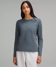 Lululemon Organic Cotton Crewneck Long-Sleeve Shirt M