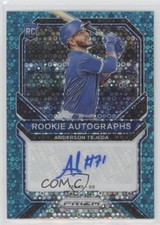 2021 Panini Prizm Rookie Teal Donut Circle 9/12 Anderson Tejeda #RA-AT Auto 01nw