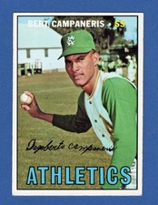 1967 Topps - Bert Campaneris Higher #515 Kansas City Athletics VGEX/EX FREE SHIP