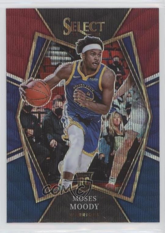 2021-22 Panini Select Premier Level Tri-Color Prizm Moses Moody #187 7m3