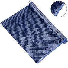 12" x 5FT Twill Weave Black Blue Carbon Fiber Fabric Cloth 3K, 9oz, 12" x 59"