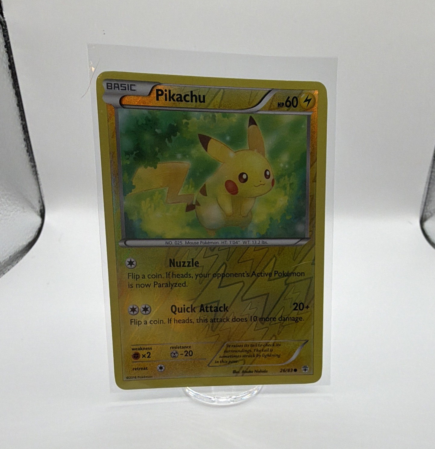 The Pokémon Company Pikachu 26/83 Generations Reverse Holo Basic 60 HP English