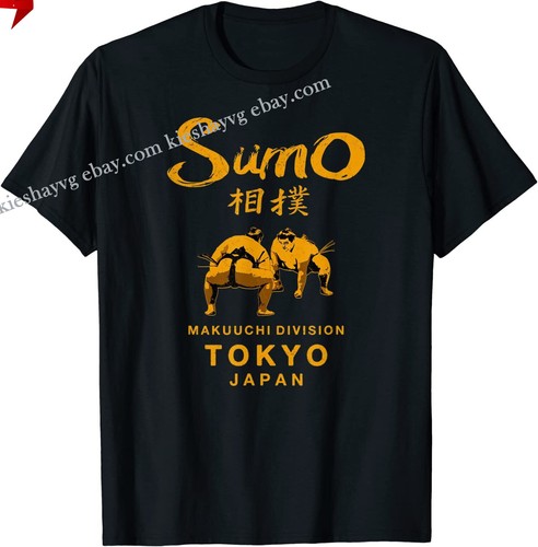 NEW LIMITED Sumo Wrestling Japan Tokyo Japanese Vintage Gift Idea T-Shirt S-3XL - Picture 1 of 14