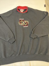 Vintage Top Stitch Morning Sun Purple Embroidered Sweatshirt Size XL