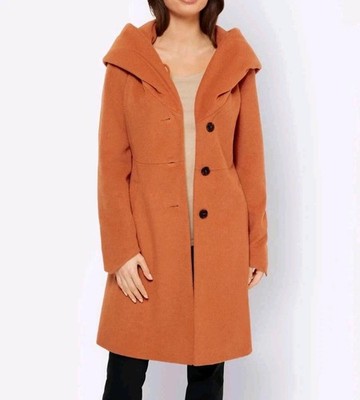 Ashley Brooke Damen Mantel Kapuzenmantel Kurzmantel mandarine Gr. 44 NEU
