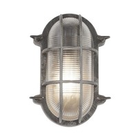 Wandlampe AußEn IP44 In Silber Antik Klar E27 Glas Aluminium Wandleuchte Haus