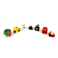 Vintage Windup Toy Collection 1970s 1980s TOMY Pac-Man BMW Monkey Ladybug Robot