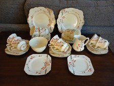 Foley Vintage Rose Hips Tea Set. VGC .. E Brian & Co