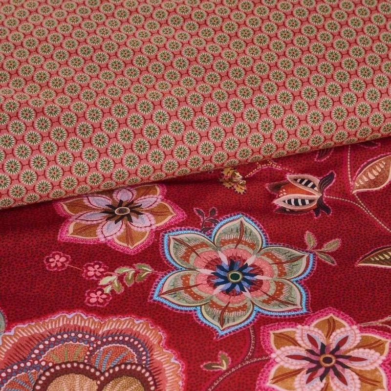 Copripiumino Matrimoniale e federe PIP STUDIO Matata rosso - Immagine 2 di 4