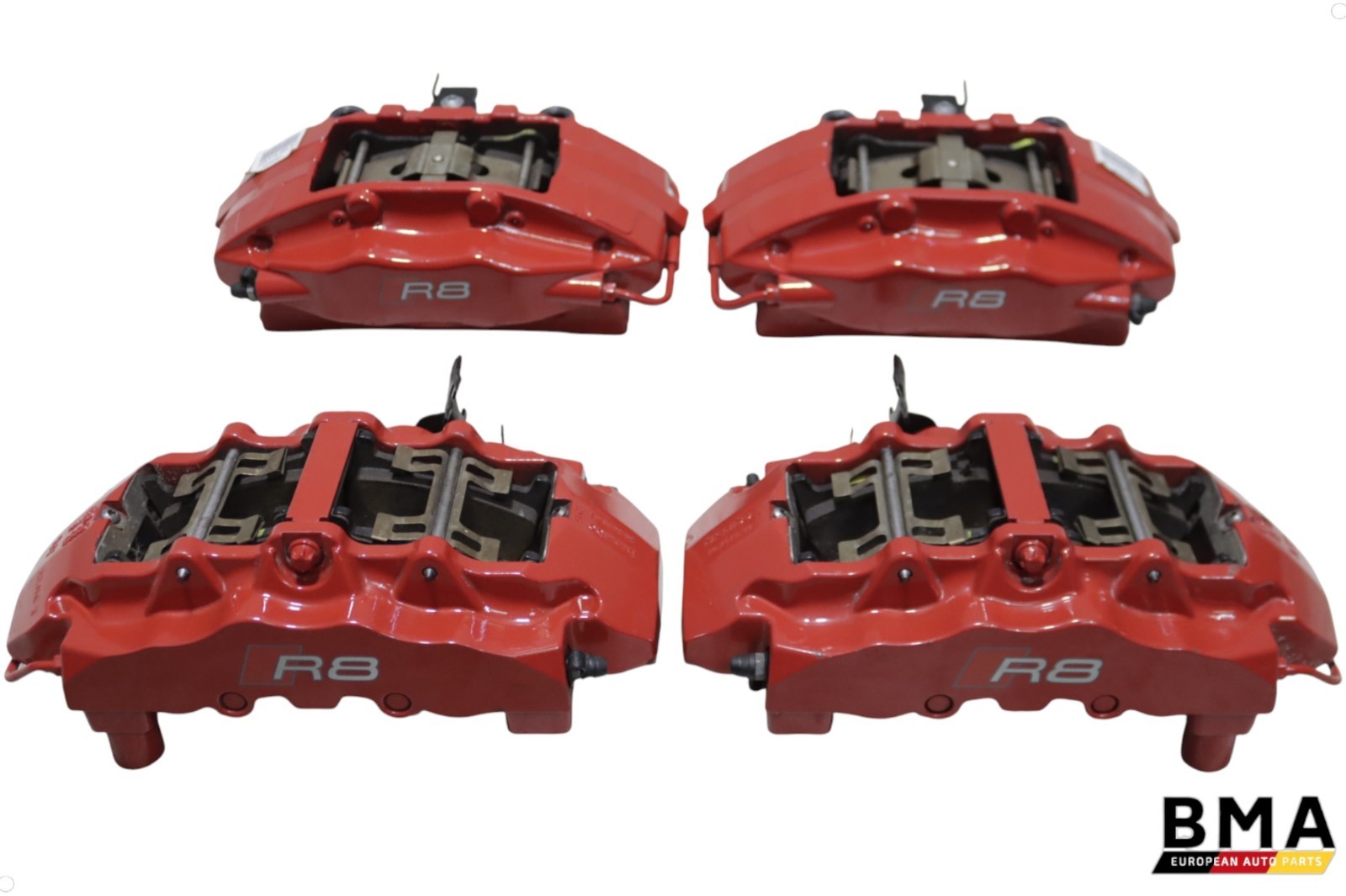 Audi R8 V10 4S Front & Rear Brake Caliper Assembly Set of 4 2017 - 2023 OEM