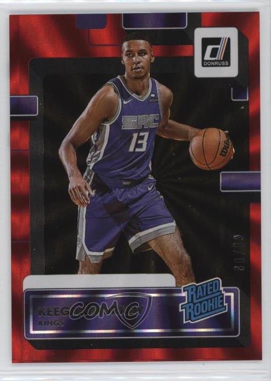 2022 Panini Donruss Rated Holo Red Laser 80/99 Keegan Murray #204 Rookie RC 13rg
