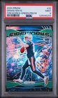 2024 PANINI PRIZM FIREWORKS GREEN PRIZM #22 DRAKE MAYE ROOKIE RC PSA 9