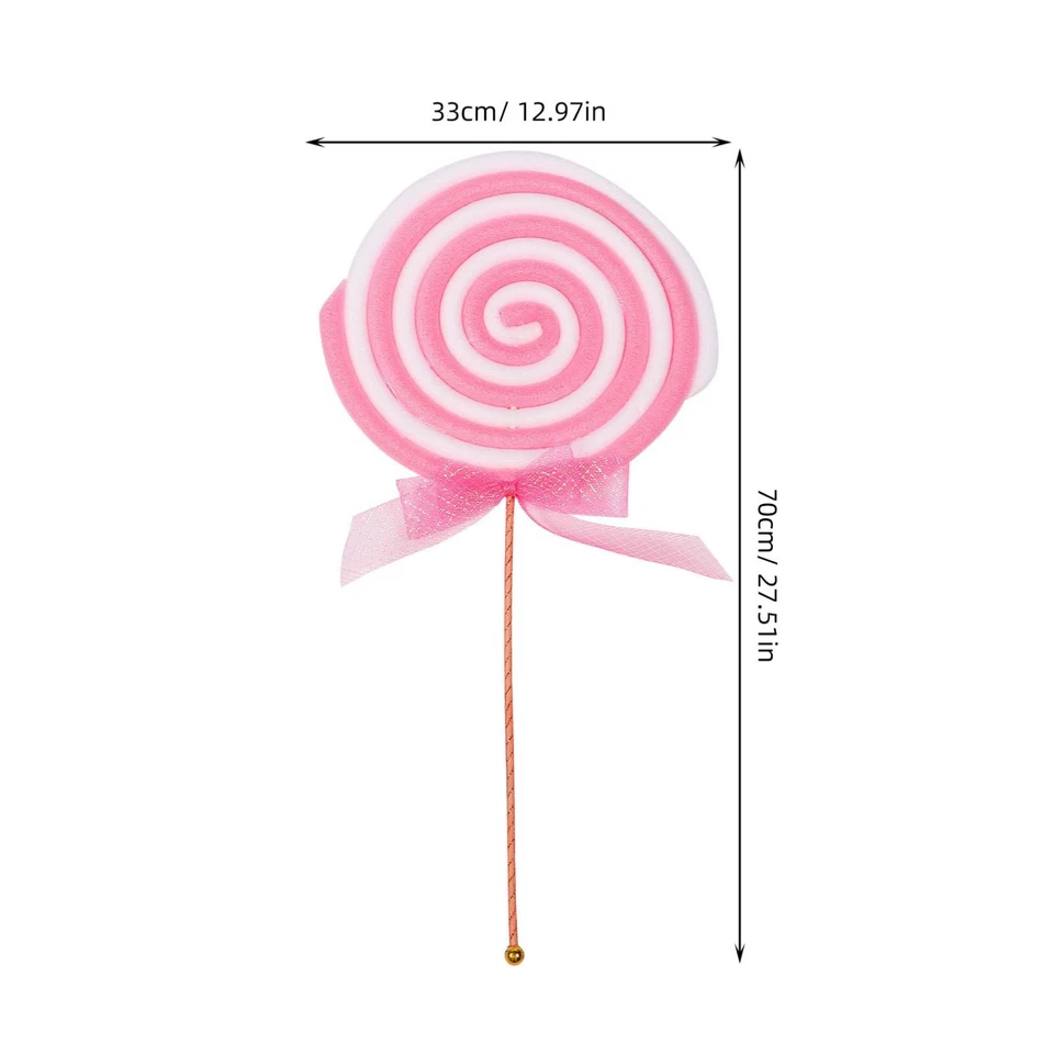 2 piezas accesorios de piruleta falsa gigante para cabina de fotos - modelo de caramelo de espuma Jumbo para K... Foto 2 de 4