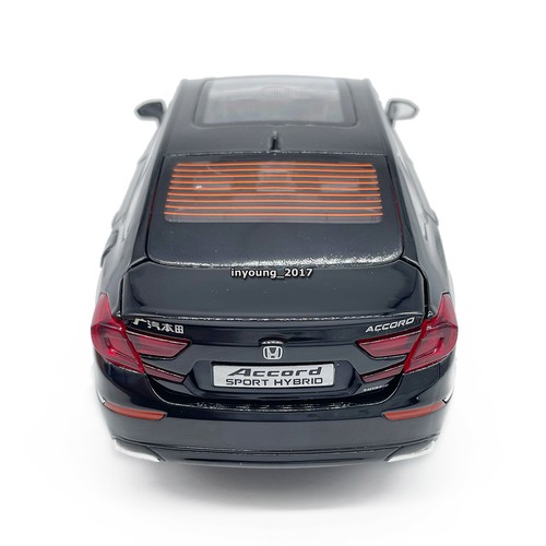 1:24 Honda Accord Modellauto Zink Legierung Spielzeug Sammlung Geschenke Schwarz - Bild 9 von 12