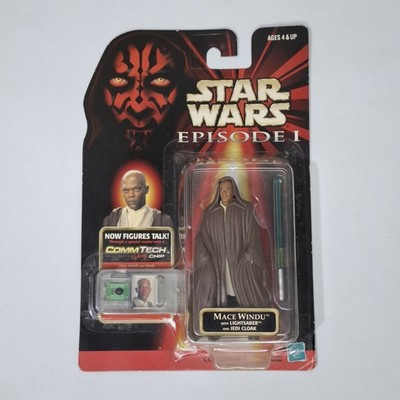 Star Wars Episode 1 Mace Windu Jedi Umhang Hasbro Actionfigur Neu Ungeöffnet