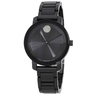 Movado BOLD Evolution 2.0 Quartz Black Dial Ladies Watch 3601235